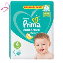 پوشک بچه پریما پمپرز ترکیه اونتاژ سایز۴ (۴۰تایی) Prima Pampers